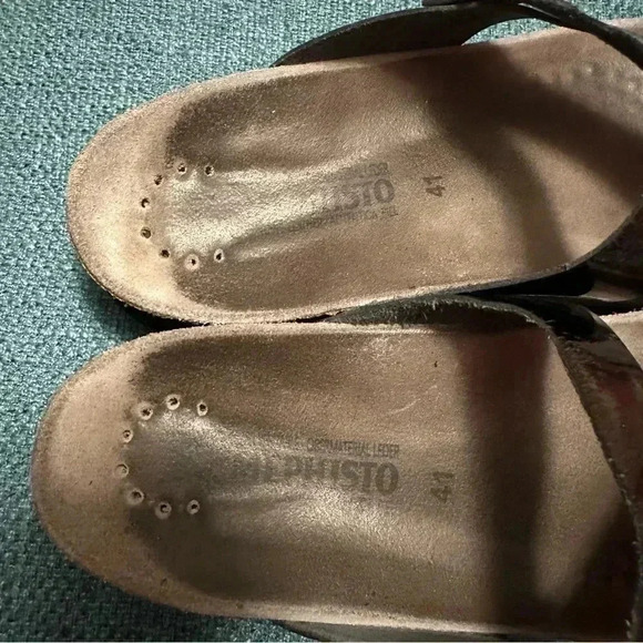 Mephisto Size 41 (Size 11) Black Patent Sandals - Picture 6 of 6